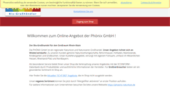 Desktop Screenshot of phoenixbio-webshop.de
